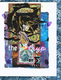 a piece of art with the words'the lark'on it